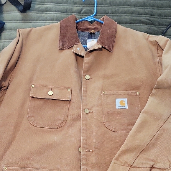 Carhartt Vintage Men's Brown Blanket Lined Canvas Chore Coat - Picture 9 of 14